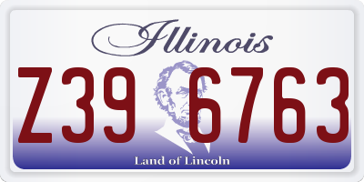 IL license plate Z396763