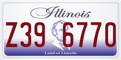IL license plate Z396770