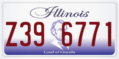 IL license plate Z396771