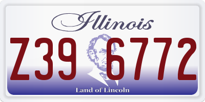 IL license plate Z396772