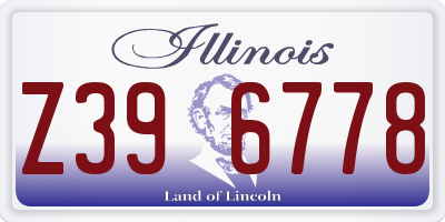 IL license plate Z396778