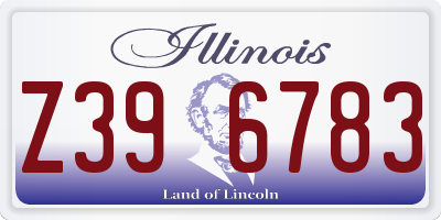 IL license plate Z396783