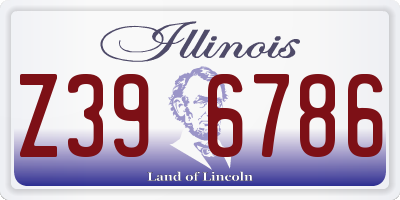 IL license plate Z396786
