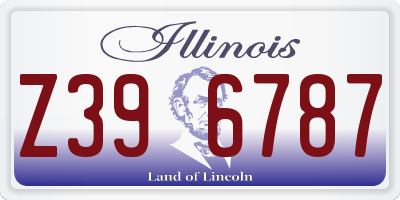 IL license plate Z396787