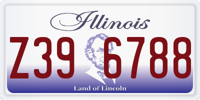 IL license plate Z396788