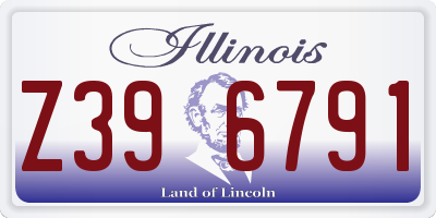 IL license plate Z396791