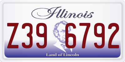 IL license plate Z396792