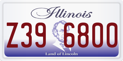 IL license plate Z396800