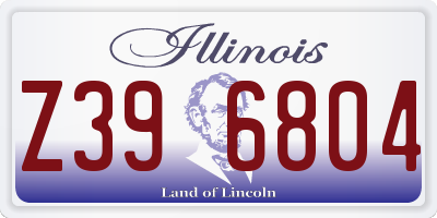 IL license plate Z396804