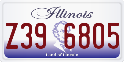 IL license plate Z396805