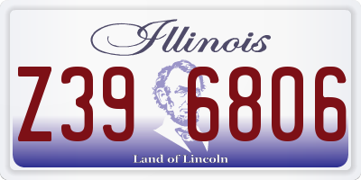 IL license plate Z396806