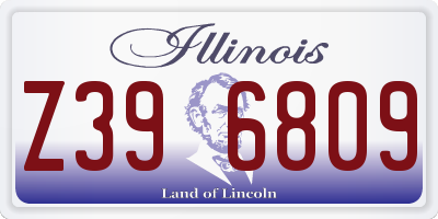 IL license plate Z396809