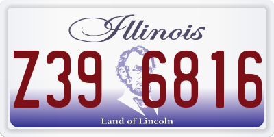 IL license plate Z396816