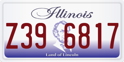IL license plate Z396817