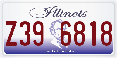 IL license plate Z396818