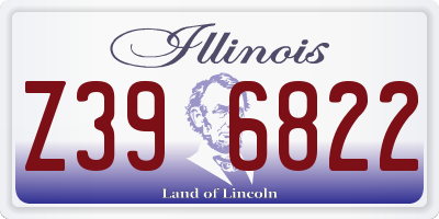 IL license plate Z396822