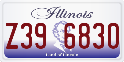 IL license plate Z396830