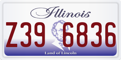 IL license plate Z396836