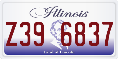 IL license plate Z396837