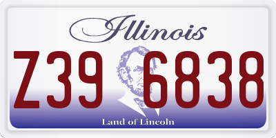 IL license plate Z396838