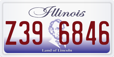 IL license plate Z396846
