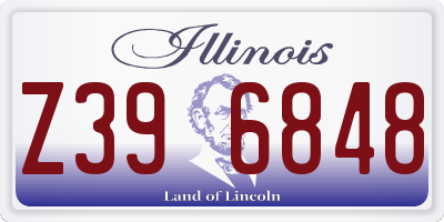 IL license plate Z396848