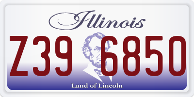IL license plate Z396850