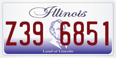 IL license plate Z396851