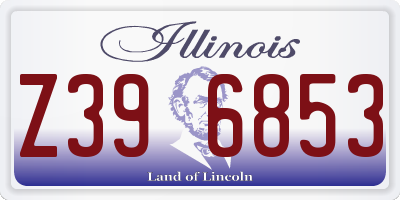 IL license plate Z396853