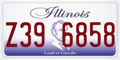 IL license plate Z396858