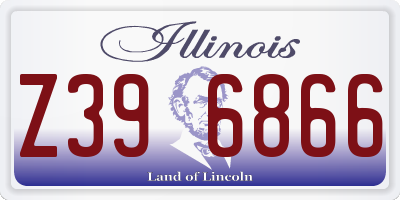 IL license plate Z396866