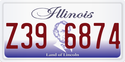 IL license plate Z396874