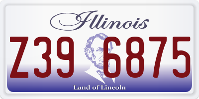 IL license plate Z396875