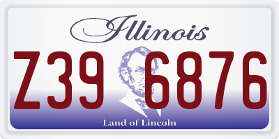 IL license plate Z396876