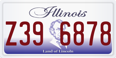 IL license plate Z396878