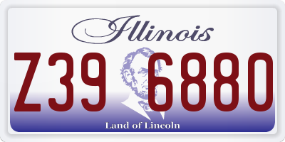 IL license plate Z396880