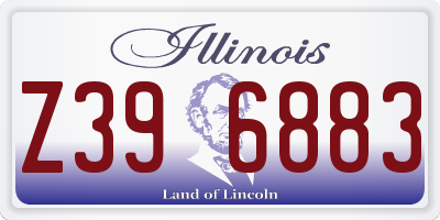 IL license plate Z396883