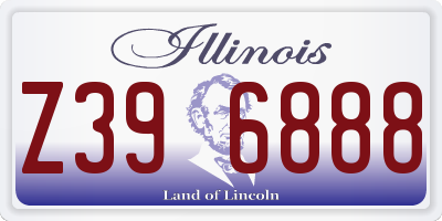 IL license plate Z396888