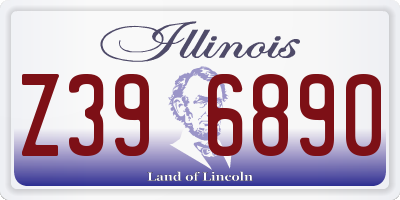 IL license plate Z396890