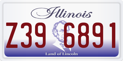 IL license plate Z396891