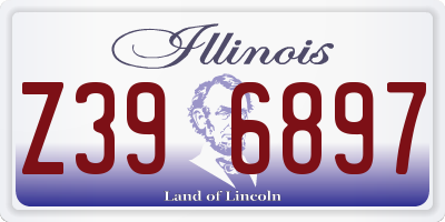 IL license plate Z396897