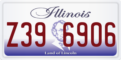 IL license plate Z396906