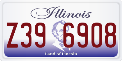 IL license plate Z396908