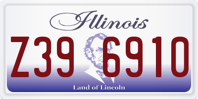 IL license plate Z396910