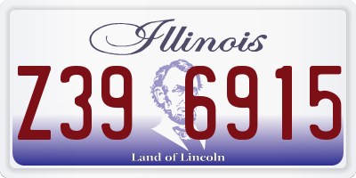 IL license plate Z396915