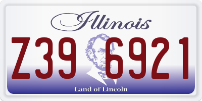 IL license plate Z396921