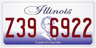 IL license plate Z396922