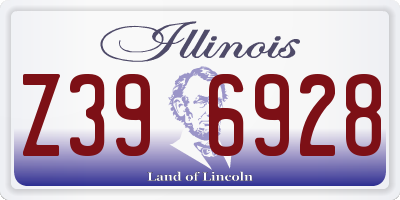 IL license plate Z396928