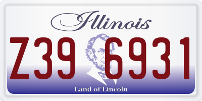 IL license plate Z396931