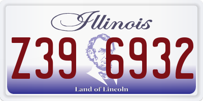 IL license plate Z396932
